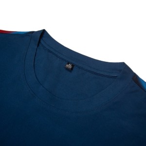 Topkvalitets T-shirt 100 % lang hæftet bomuldsjersey Custom Label Tag Også til udskrivning tilpasset