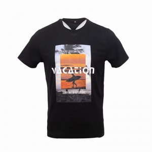 ເສື້ອທີເຊີດຍິງແລະຊາຍ ຄຸນະພາບດີ 100% Cotton Jersey Custom Label Tag ນອກຈາກນີ້ສໍາລັບການພິມ Customized
