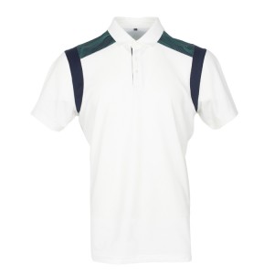 Qomos tal-golf għall-irġiel Color Block Dry Fit kmiem qosra Prestazzjoni Moisture Wicking Polo Shirt GP001