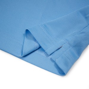 အမျိုးသားများအတွက် Dry Fit ဂေါက်ရှပ်အင်္ကျီလက်တို အင်္ကျီအစိုင်အခဲ Mesh Recycle Polyester စွမ်းဆောင်ရည် Moisture Wicking Polo Shirt I-00306