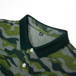 Polo en jersey de coton mercerisé de qualité supérieure, impression intégrale, MCAOP004