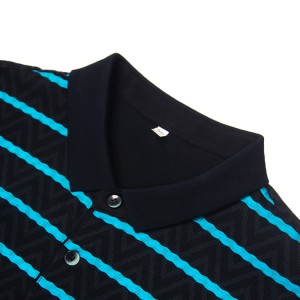 Špičková, vysoce prémiová kvalita pro mercerované bavlněné triko Polo s celopotiskem