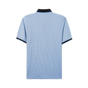 Premium-Qualität für Poloshirt mit Allover-Print aus merzerisierter Baumwolle im Sommer