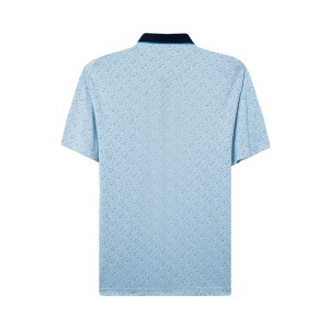 Premium na Kalidad Para sa Mercerized Cotton Tapos Naka-print sa buong Men's Short Sleeve Polo Shirt