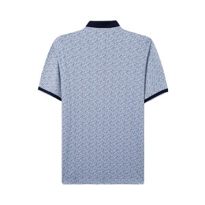 Premium Qualitéit Fir Mercerized Koteng fäerdeg All Over Print Männer Kuerzarm Polo Shirt