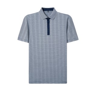 Jacquard Premium Quality For Men’s Mercerized Cotton Short Sleeve Polo Shirt Crafted Luxury And Classic Fit