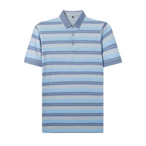 Engineer Stripe Mercerized Cotton Jersey For Men’s Regular Fit Short Sleeve Polo Shirt With High Premium Quality