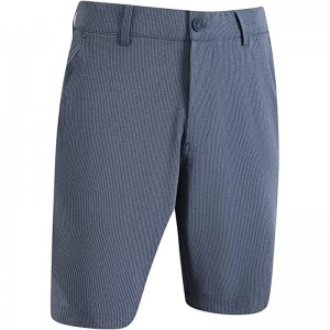 Shorts de golfe masculinos casuais de 10 polegadas com costura interna elástica cintura leve listrada frente plana de secagem rápida híbrido flex shorts para homens