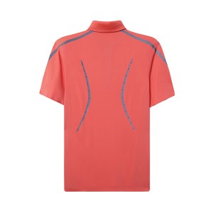 Golf Hemden fir Männer Dry Fit Short Sleeve Welding Tape Laser Cut Performance Moisture Wicking Polo Shirt