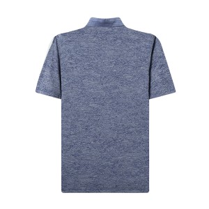Camisas de golf para homes Polo de manga curta de corte seco Melange Performance que absorbe a humidade