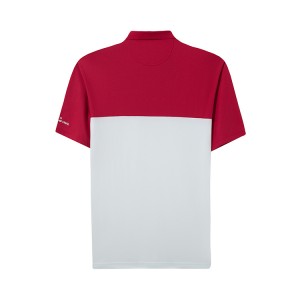 Camicie di golf per l'omi Polo Shirt in poliestere Dry Fit manica corta Solid Performance Moisture Wicking