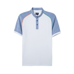 Golf Shirts for Men Dry Fit Short Sleeve Contrast Color Performance Moisture Wicking Polo Shirt