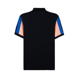 Golf Hemden fir Männer Dry Fit Short Sleeve Kontrast Faarf Performance Moisture Wicking Polo Shirt