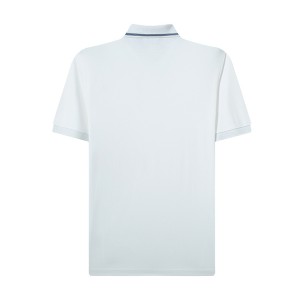 Мужская рубашка поло из хлопка с короткими рукавами премиум-качества, роскошная и классическая посадка