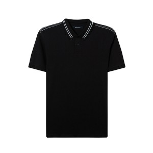 Solid Premium Quality Para sa Tipping Collar nga Pima Cotton Short Sleeve Polo Shirt nga Gibuhat sa Kalalakin-an nga Luho Ug Classic Fit