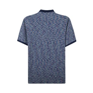 Space Dye Premium Qualitéit Fir Männer Mercerized Cotton Kuerzarm Polo Shirt gemaach Luxus a klassesch Fit