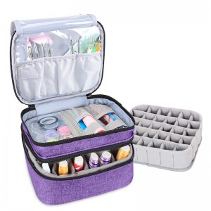 Cosmetic bag for travel personalized waterproof oxford cloth zipper color custom storage