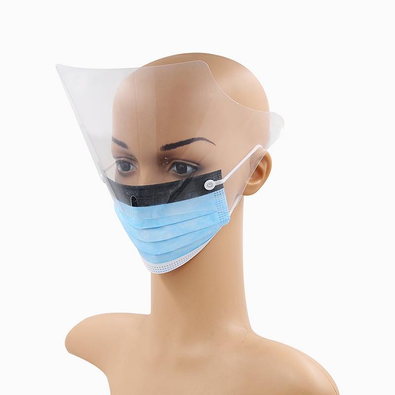Wholesale Dealers of Disposable Protective Gowns - Disposable civil mask with PVC face shield – Sandro