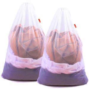 Mesh laundry bags for Heavy-duty drawstring bag is suitable for student laundry and apartment staff