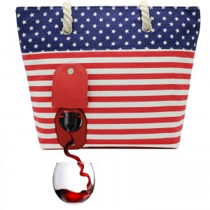 Wine Tote Bag Manufacturer –  Wine cooler bag for Hidden beach wine bag unique gift with compartment – Sandro