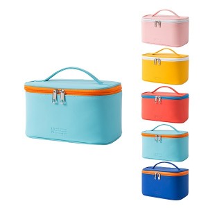 Factory wholesale Mac Cosmetic Bags - Sandro Waterproof PU Leather Makeup Cosmetic Bag Zipper Organizer  – Sandro