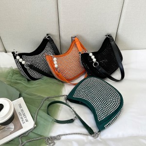Handbag Sandro Niche Design Rhinestone Underarm Bag Chain Shoulder Bag 2022 Fashion Handbag