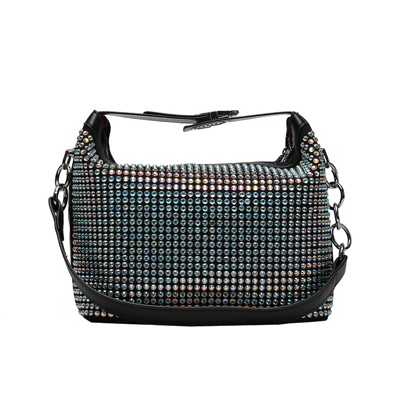 2021 wholesale price Stylish Lunch Bag - andbag Sandro Fashion All Match Texture Diamond New Women’s Bag Rhinestone Simple Shoulder Handbag – Sandro