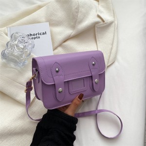 Handbag Sandro Popular Design Contrast Color Small Square Bag Fashion New Women’s Shoulder Messenger Handbag