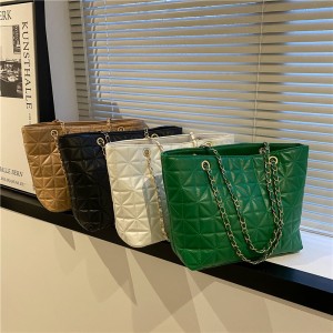 Handbag Popular Large Capacity Diamond Tote bag Chain Handbag New