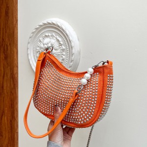 Handbag Sandro Niche Design Rhinestone Underarm Bag Chain Shoulder Bag 2022 Fashion Handbag