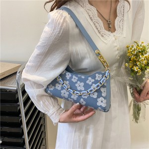 Handbag Sandro Popular Fresh Flowers Underarm Chain Summer New Women’s One Shoulder Handbag