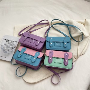 Handbag Sandro Popular Design Contrast Color Small Square Bag Fashion New Women’s Shoulder Messenger Handbag