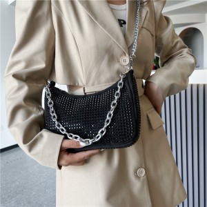 Handbag Sandro Popular Women’s Chain Shoulder Bag New Fashion Style Ladies Full Diamond Handbag