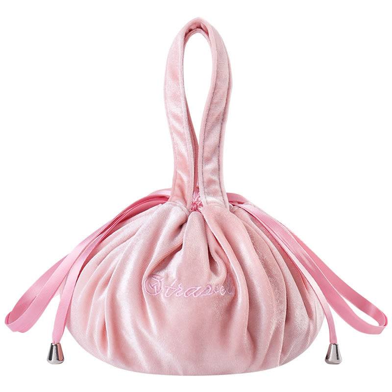 Cute ins velvet lazy cosmetic bag ladies portable cosmetic bag travel portable drawstring cosmetic storage bag Featured Image