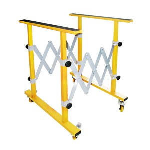 MULTI-FUNCTIONAL SAW HORSE   Adjustable  stand Flexible conveyor with wheels