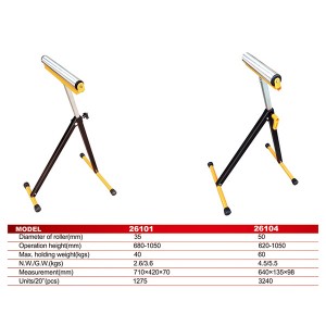 26101Single roller support stand   Wood Work Support Roller Stand for Saws  Folding Tool Wood Work Support  Folding Tool Wood Work Support Roller Stand for Saws