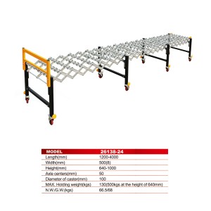 26138-24 FLEXIBLE ROLLER CONVEYOR SERIES portable roller conveyor roller table conveyor heavy duty roller conveyor