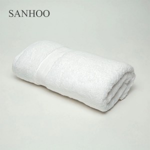 SANHOO Egyptian Cotton 32S Soft Satin Cuff Satin Edge Hotel Towel Sets