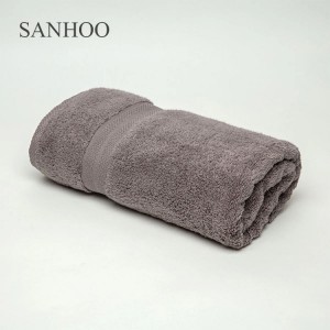 SANHOO Egyptian Cotton 32S Soft Satin Cuff Satin Edge Hotel Towel Sets