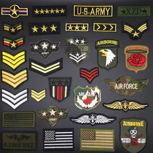 Military Clothing Letter Designer Custom Logo Patches Embroidery Patch1