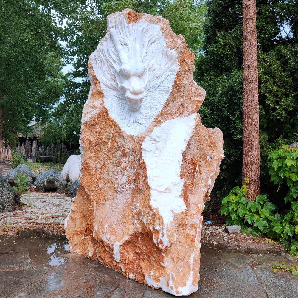 Natural Stone Animals Sculpture Marble Lion Statue Featured Image