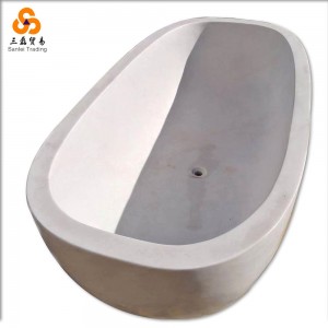 hand carved polish marble bathtub for hotel project home use