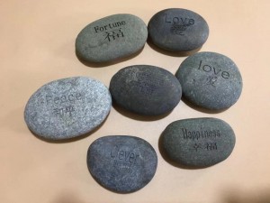 Engraved Letter Pebble Stone