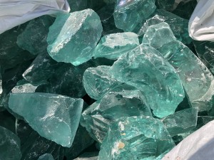 Clear Broken Glass Cullet glass stone