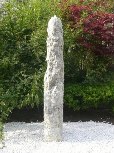 Outdoor stone marble column