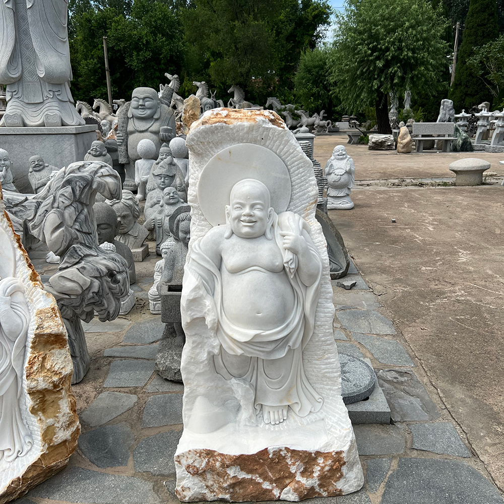 The Serene Elegance of Buddha in Marble: A Timeless Manifestation