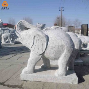 Hand-carved statues stone animal sculpture Big nose Elephant statue for Plaza Hotel Decoration