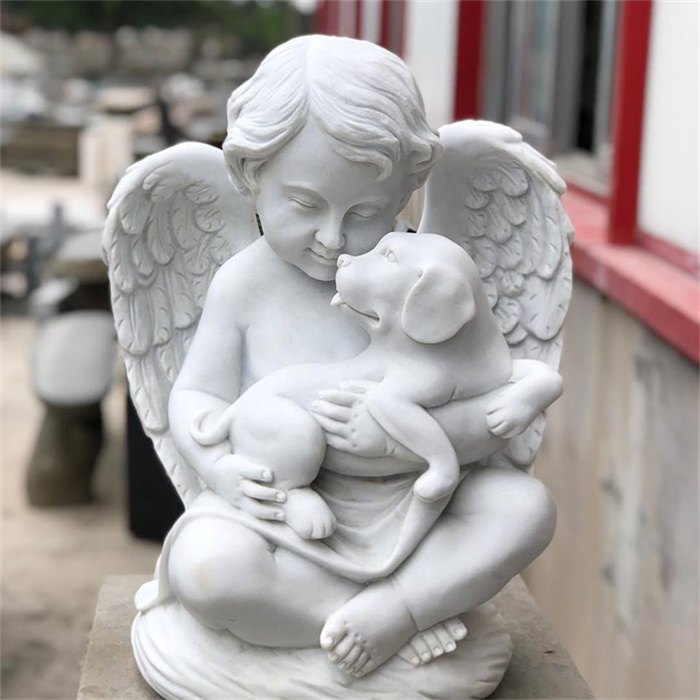 white marble angle statues Featured Image