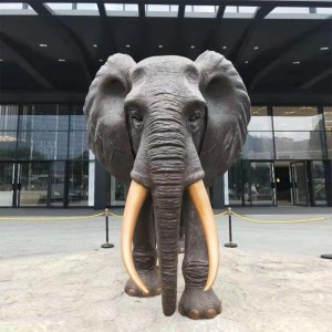 Outdoor decoration large casting elephant bronze statue