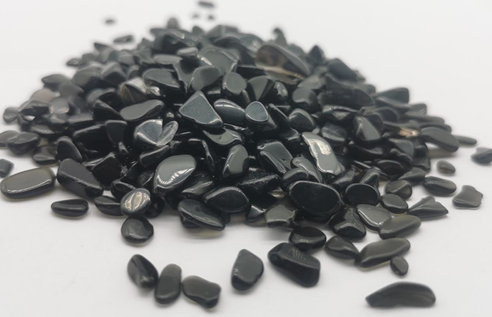 Natural Polished Black crystal Agate Stones Featured Image